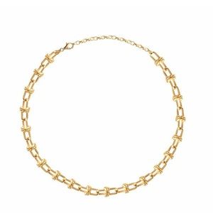 NWT Gabi Rielle Modern Touch Collection 14K Over Silver Choker Necklace